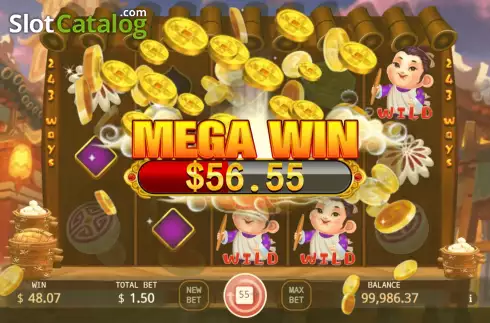 Mega Win screen. Chinese Pastry slot