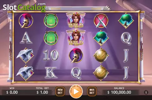 画面2. Legend of Athena (KA Gaming) カジノスロット