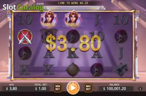 画面4. Legend of Athena (KA Gaming) カジノスロット