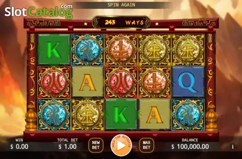 Game screen. Lucky Gem Fusion Reels slot