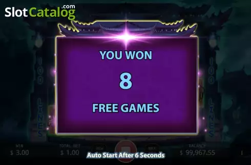 Free Spins screen. Ghost Festival slot