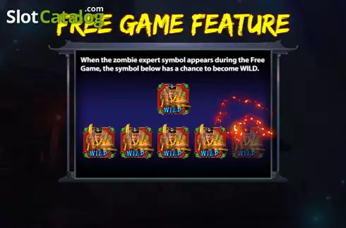 FS feature screen. Zombie Expert Lock 2 Spin slot