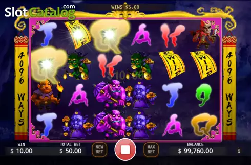 Win screen. Ghosts Fortune slot