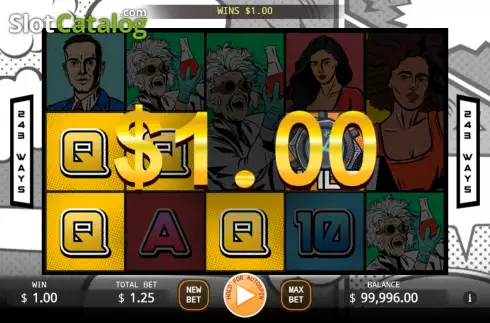 Win screen. Secret Agent (KA Gaming) slot