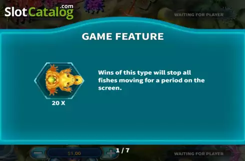 Game Features screen. Mermaid World slot