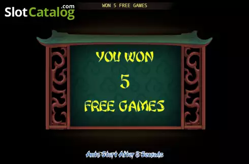 Free Games screen. Chai Gong slot