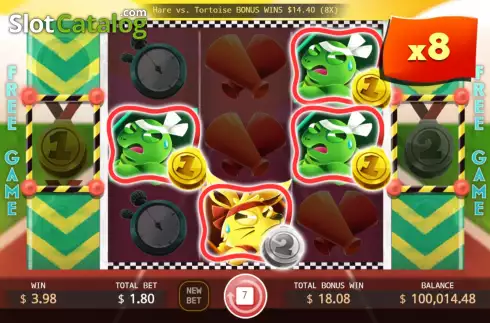 Free Games screen 2. Hare vs. Tortoise slot