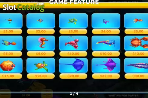 PayTable screen. Golden Dragon (KA Gaming) slot