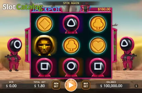 Game screen. Squid Party Lock 2 Spin slot