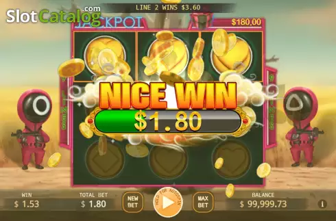 Win screen. Squid Party Lock 2 Spin slot