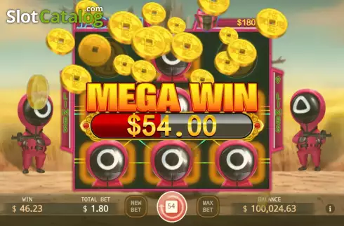 Win screen 2. Squid Party Lock 2 Spin slot