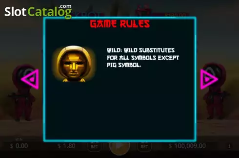 Game Rules screen 2. Squid Party Lock 2 Spin slot