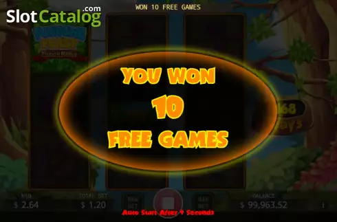 Free Games screen. Fortune Feast slot