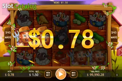 Win screen 2. Rich Farm slot