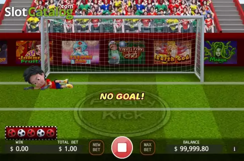 Ekran3. Penalty Kick yuvası