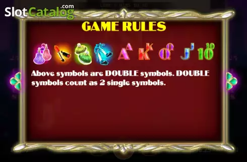 Game Rules screen 3. Sexy Lips slot