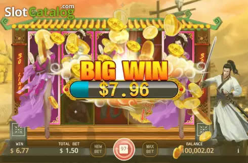 Big Win screen. Dragon Inn slot