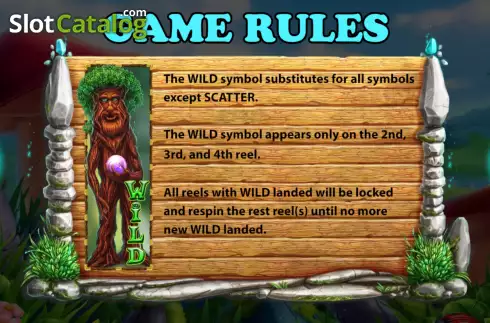 Game Rules screen 2. Land of Dwarfs slot