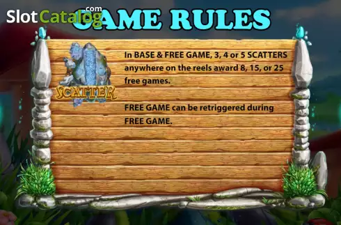 Game Rules screen 3. Land of Dwarfs slot