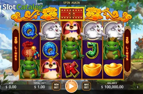 Game screen. Oriental Beast slot