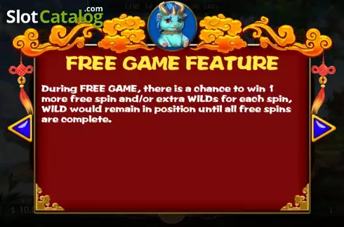 Game Features screen 2. Oriental Beast slot