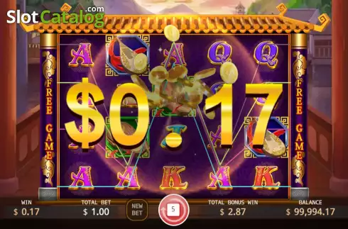 Free Spins screen 3. Five Sound Fortune slot