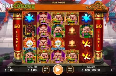 Game screen. Five Fortune Gods slot