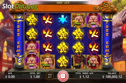 Free Spins screen 2. Five Fortune Gods slot