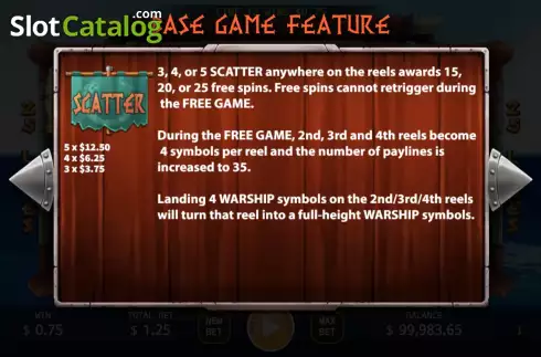 Game Rules screen 3. Up Helly Aa slot