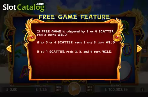 Game Features screen 3. Summer Samba slot