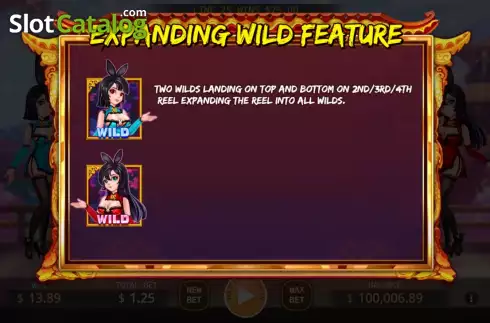 Game Features screen 2. Bunny Girl slot