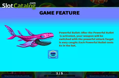 Game Features screen. Hungry Shark Cthulhu slot