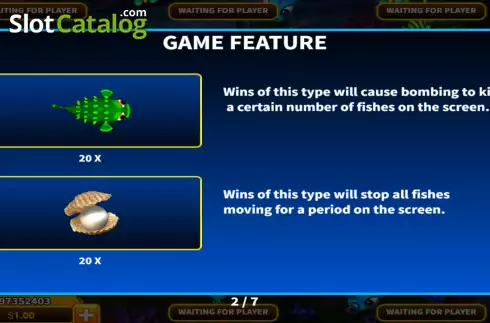 Game Features screen 2. Mermaid Legend slot