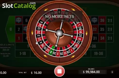 Ekran4. European Roulette (KA Gaming) yuvası