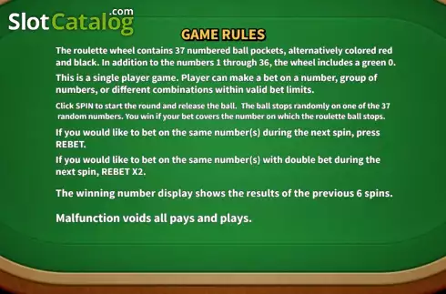 Ekran8. European Roulette (KA Gaming) yuvası