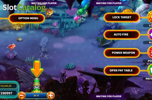 Game screen. Golden Fish Hunter slot