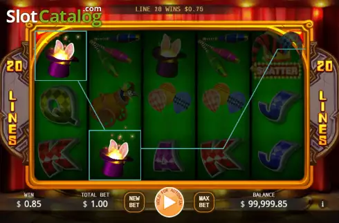 Win screen. Miss Joker (KA Gaming) slot