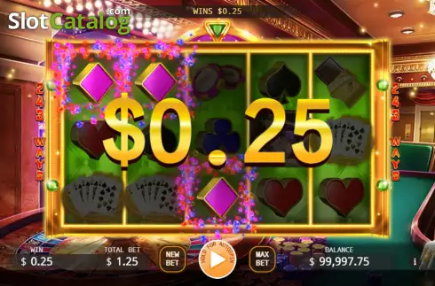 Win screen. God of Gamblers (KA Gaming) slot