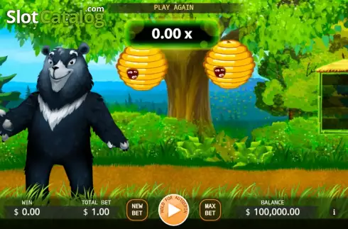 Game screen. Bear Run slot