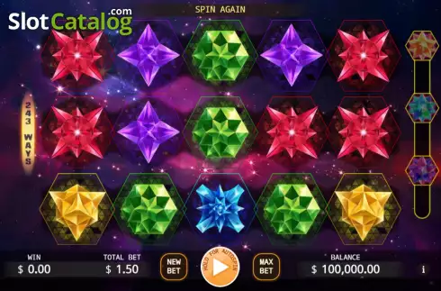 Écran2. Lucky Star (KA Gaming) Machine à sous