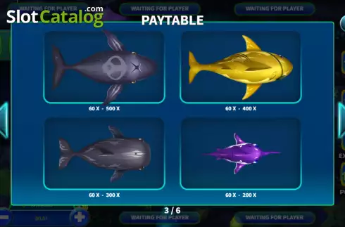 Paytable screen 2. KA Fish Party slot
