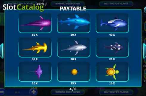 Paytable screen 3. KA Fish Party slot