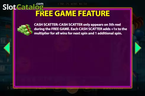 Free Game feature screen. Foxy Mama slot