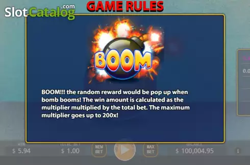 画面4. Boom X カジノスロット