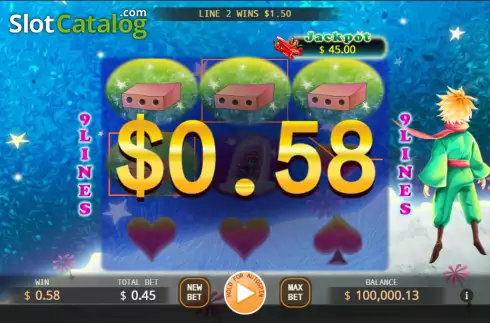 Win screen. The Little Prince Lock 2 Spin slot