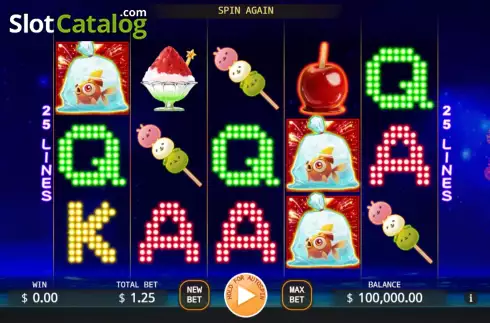Bildschirm2. Hanabi (KA Gaming) slot