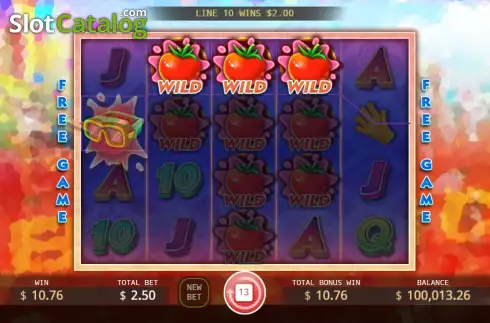 Win screen 2. La Tomatina (KA Gaming) slot