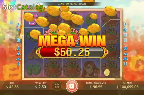 Big Win screen. La Tomatina (KA Gaming) slot