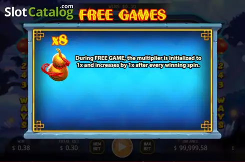 Free Games screen. Nie Xiaoqian slot