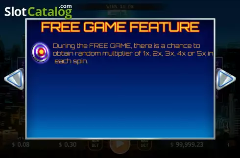 Free Game screen. Sharpshooter slot